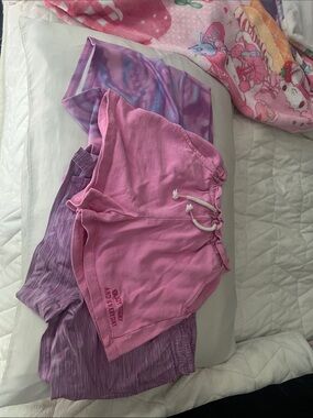 Pink Drawstring Gym Shorts - Casual Lounge